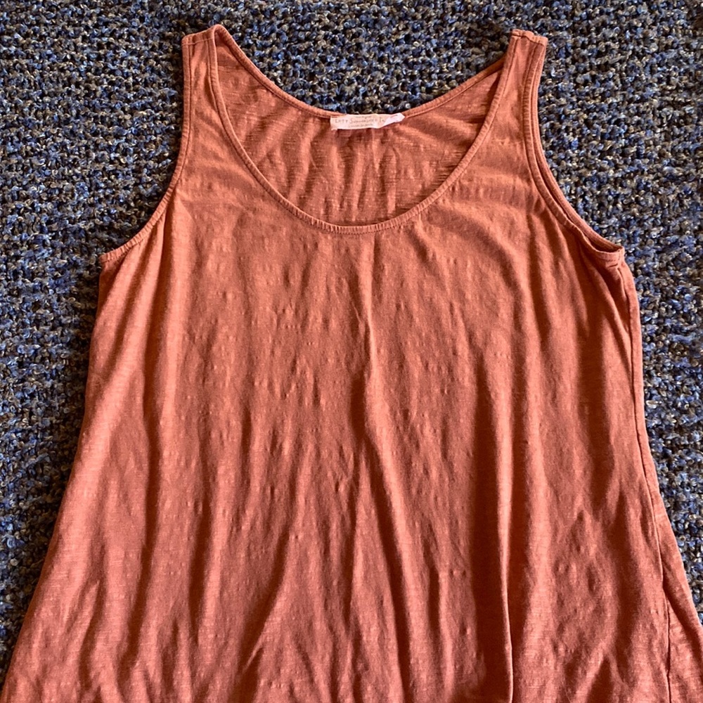 Ann Taylor LOFT Sunwashed Tank made in India. GUC. Super soft!